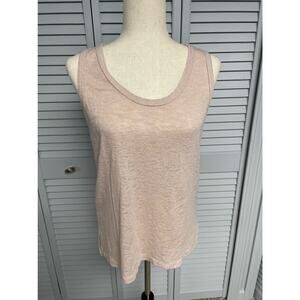 Comune sleeveless shell blouse shirt light pink melrose women's size medium